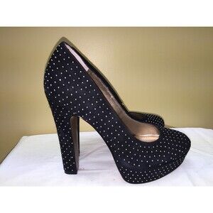 BCBG GENERATION BLACK WOMEN'S SUEDE HIGH HEEL SIZE 8 B pre-owned